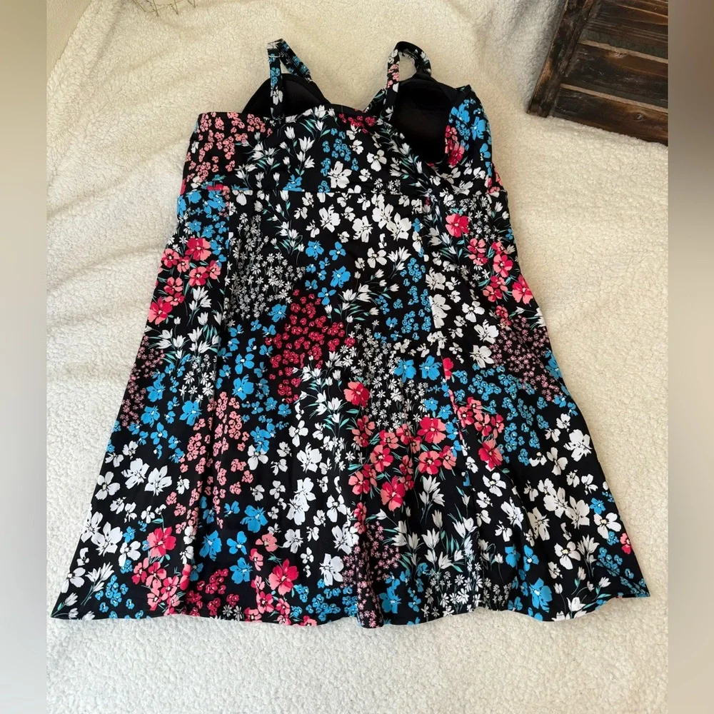 Swim Solutions floral swim dress - Picture 10 of 13